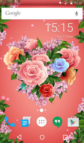 Bouquet Live Wallpaper Theme - عکس برنامه موبایلی اندروید