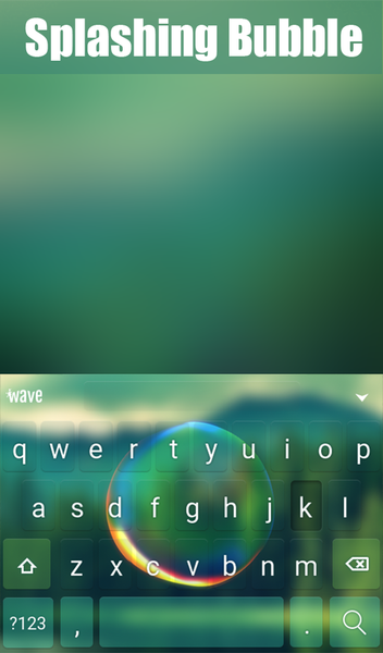 Splashing Bubble Keyboard - Image screenshot of android app