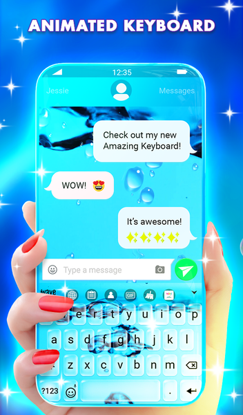 Bubbly Water Wallpaper Theme - Image screenshot of android app