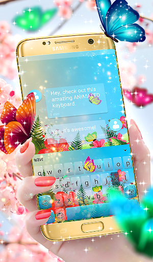 Butterflies Keyboard Wallpaper - عکس برنامه موبایلی اندروید