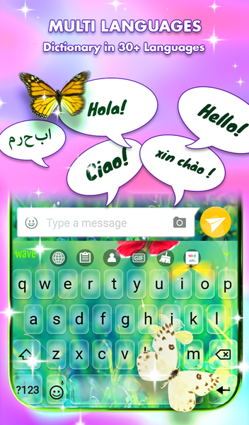 Butterfly Live Wallpaper Theme - عکس برنامه موبایلی اندروید