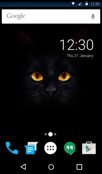 Dark Cat Live Wallpaper Theme - عکس برنامه موبایلی اندروید