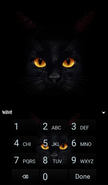 Dark Cat Live Wallpaper Theme - عکس برنامه موبایلی اندروید