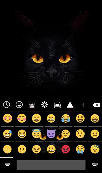 Dark Cat Live Wallpaper Theme - عکس برنامه موبایلی اندروید