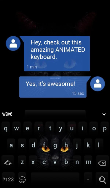 Dark Cat Live Wallpaper Theme - عکس برنامه موبایلی اندروید
