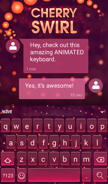 Cherry Swirl Wallpaper Theme - عکس برنامه موبایلی اندروید