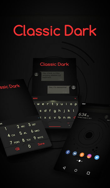 Classic Dark Wallpaper Theme - عکس برنامه موبایلی اندروید