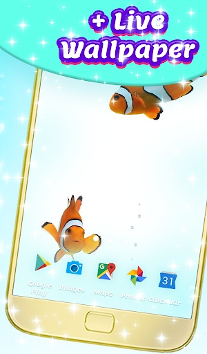 Fish Live Wallpaper Theme HD - Image screenshot of android app