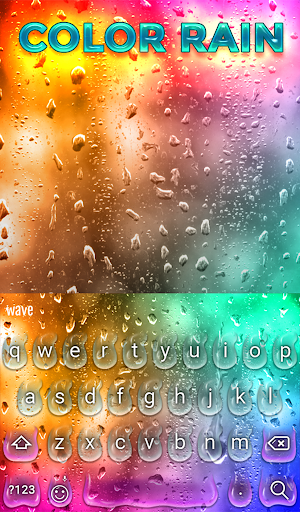 Color Rain Keyboard Wallpaper - عکس برنامه موبایلی اندروید