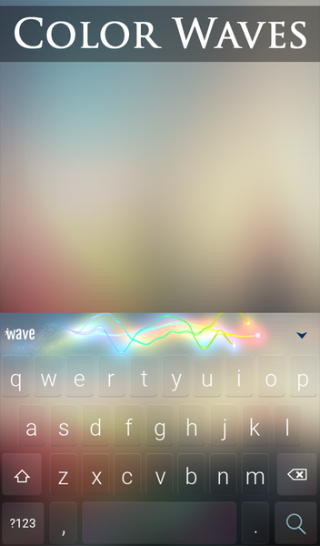 Color Waves Animated Keyboard + Live Wallpaper - عکس برنامه موبایلی اندروید