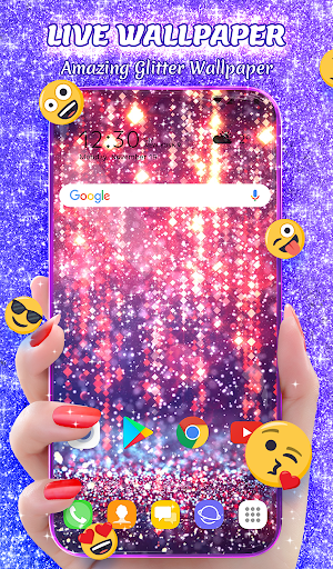 Crazy Glitter Wallpaper Theme - عکس برنامه موبایلی اندروید