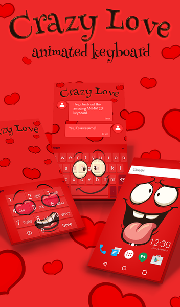 Crazy Love Wallpaper HD Theme - عکس برنامه موبایلی اندروید