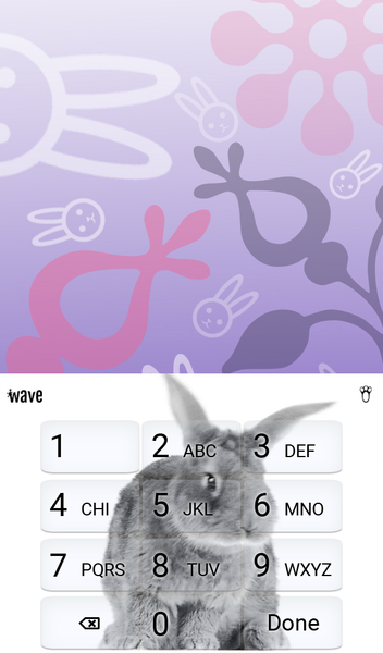 Cute Bunny Wallpaper Theme - عکس برنامه موبایلی اندروید