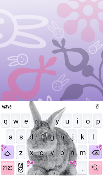 Cute Bunny Wallpaper Theme - Image screenshot of android app