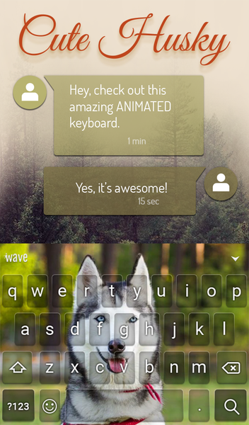 Cute Husky Wallpaper HD Theme - عکس برنامه موبایلی اندروید