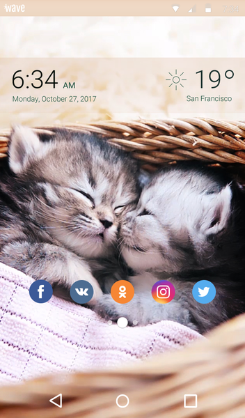 Kittens Keyboard Custom Theme - عکس برنامه موبایلی اندروید