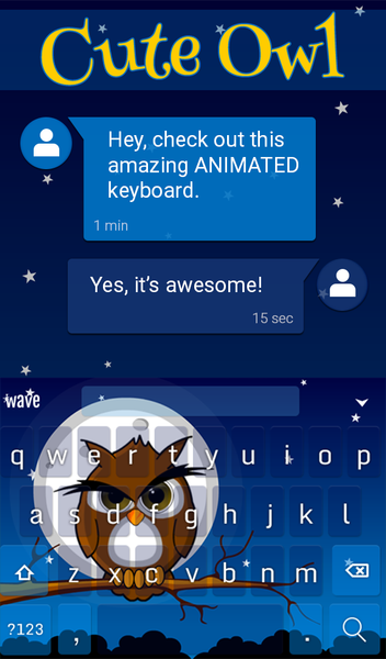 Cute Owl Live Wallpaper Theme - عکس برنامه موبایلی اندروید