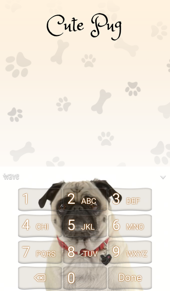 Cute Pug Keyboard Wallpaper HD - عکس برنامه موبایلی اندروید