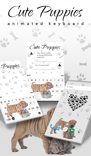 Cute Puppies Wallpaper Theme - Image screenshot of android app