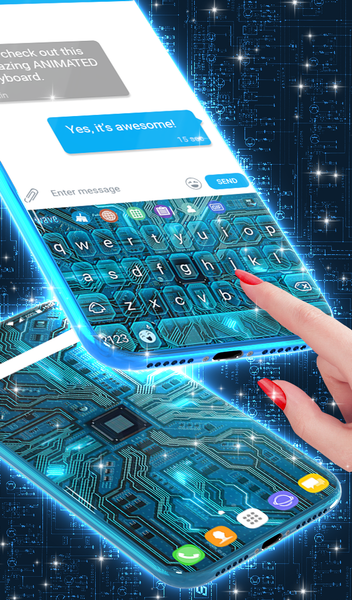 Cyber Circuit Wallpaper Theme - عکس برنامه موبایلی اندروید