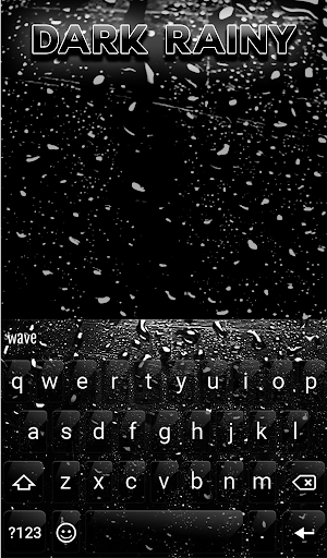 Dark Rainy Keyboard Wallpaper - Image screenshot of android app