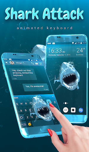 Shark Attack Live Wallpaper HD - عکس برنامه موبایلی اندروید