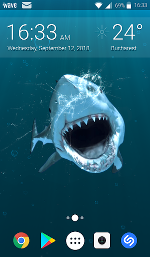 Shark Attack Live Wallpaper HD - عکس برنامه موبایلی اندروید