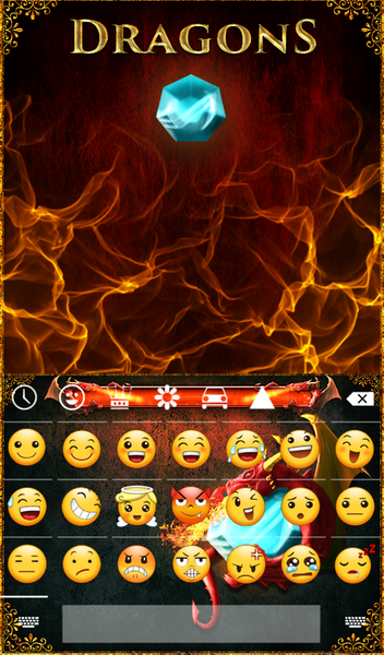 Dragons Keyboard + Wallpaper - عکس برنامه موبایلی اندروید