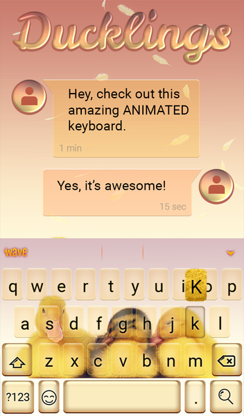 Ducklings Live Wallpaper Theme - عکس برنامه موبایلی اندروید