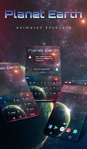 Earth Keyboard & Wallpaper - Image screenshot of android app