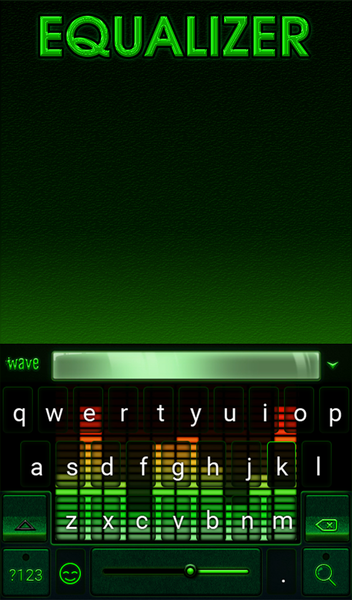 Equalizer Animated Keyboard - Image screenshot of android app