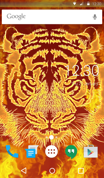 Fire Tiger Keyboard Wallpaper - عکس برنامه موبایلی اندروید