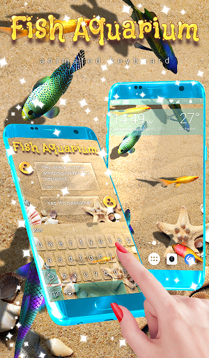 Fish Keyboard + 3D Wallpaper - عکس برنامه موبایلی اندروید