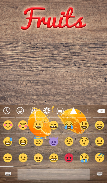Fruits Animated Keyboard - عکس برنامه موبایلی اندروید