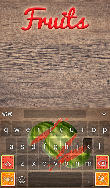 Fruits Animated Keyboard - Image screenshot of android app