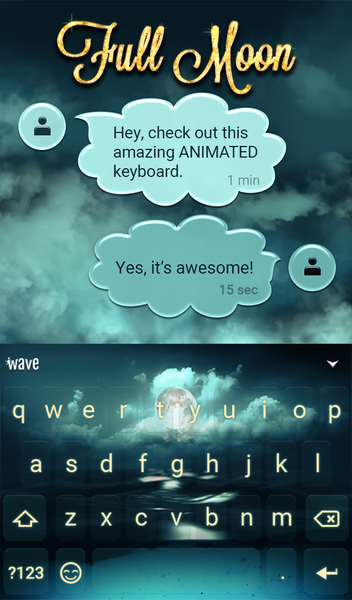 Full Moon Keyboard & Wallpaper - عکس برنامه موبایلی اندروید