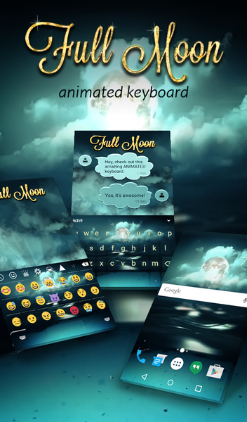 Full Moon Keyboard & Wallpaper - عکس برنامه موبایلی اندروید