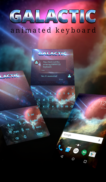 Galactic Keyboard & Wallpaper - Image screenshot of android app