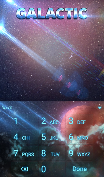 Galactic Keyboard & Wallpaper - عکس برنامه موبایلی اندروید