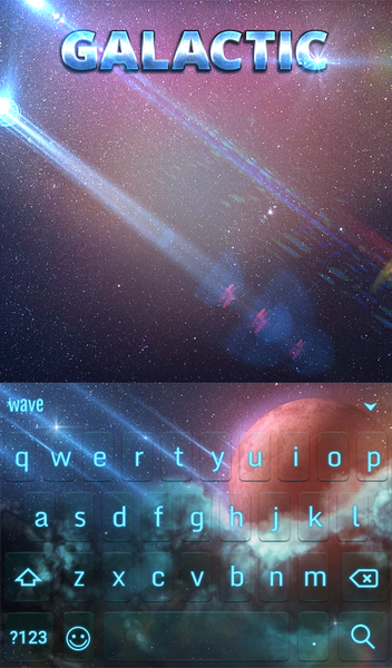 Galactic Keyboard & Wallpaper - عکس برنامه موبایلی اندروید