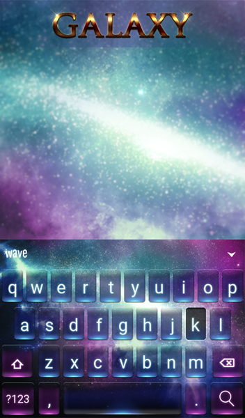 Galaxy Animated Keyboard - Image screenshot of android app