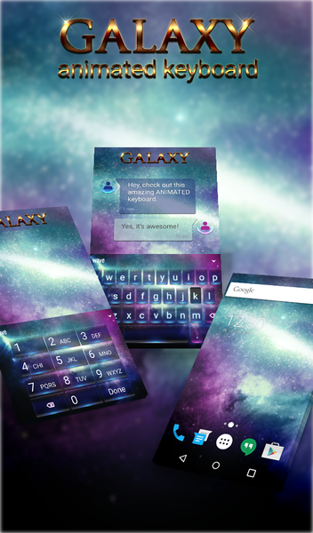 Galaxy Animated Keyboard - Image screenshot of android app