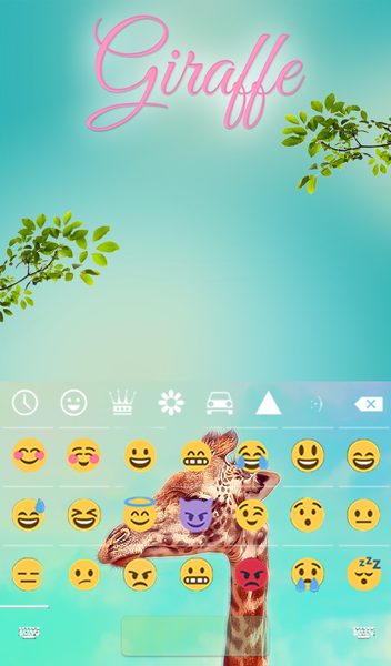 Giraffe Keyboard & Wallpaper - عکس برنامه موبایلی اندروید