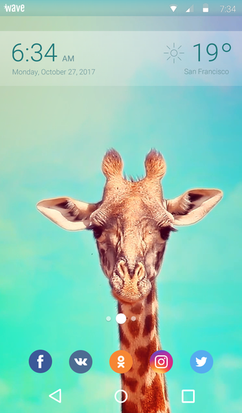 Giraffe Keyboard & Wallpaper - عکس برنامه موبایلی اندروید