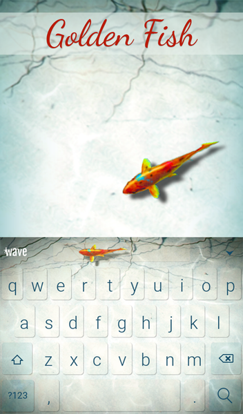 Golden Fish Animated Keyboard + Live Wallpaper - عکس برنامه موبایلی اندروید