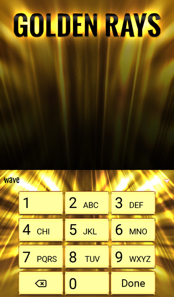 Golden Rays Animated Keyboard - عکس برنامه موبایلی اندروید