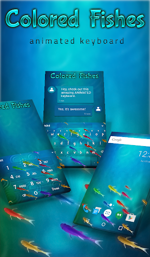 Colorful Fish Wallpaper Theme - Image screenshot of android app