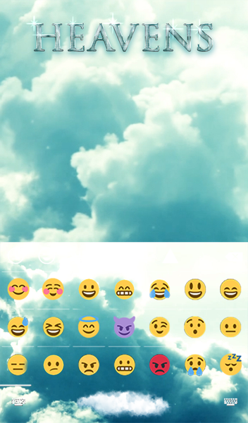 Heavens Keyboard & Wallpaper - عکس برنامه موبایلی اندروید
