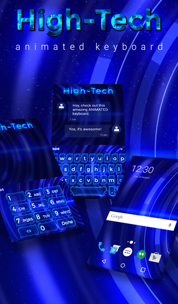 High Tech Live Wallpaper Theme - عکس برنامه موبایلی اندروید