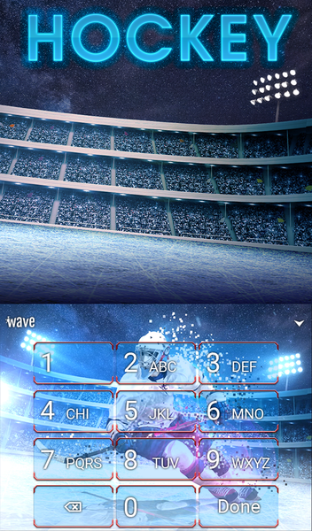 Hockey Animated Keyboard - Image screenshot of android app